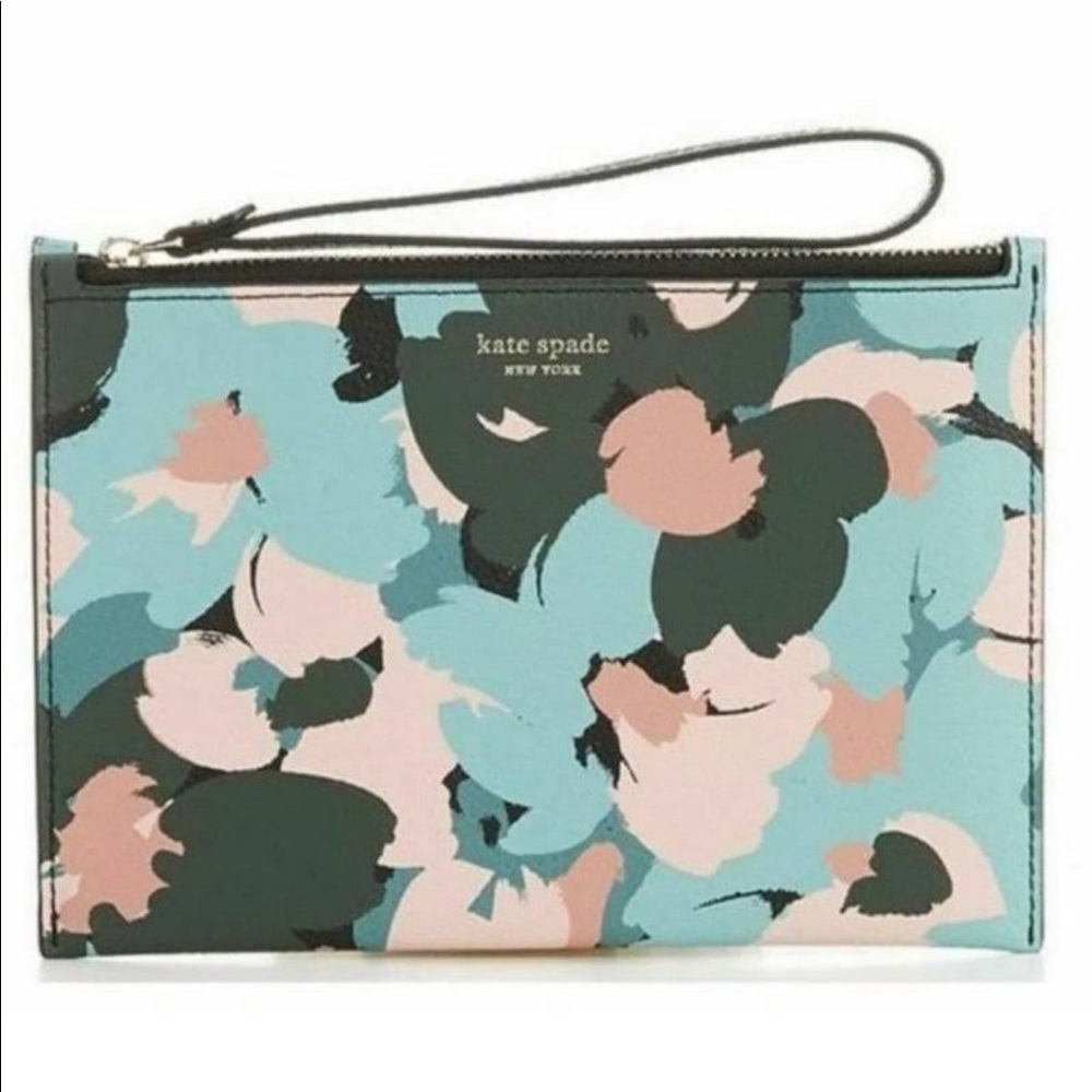 Kate Slade Margaux Brush Bloom Wristlet!